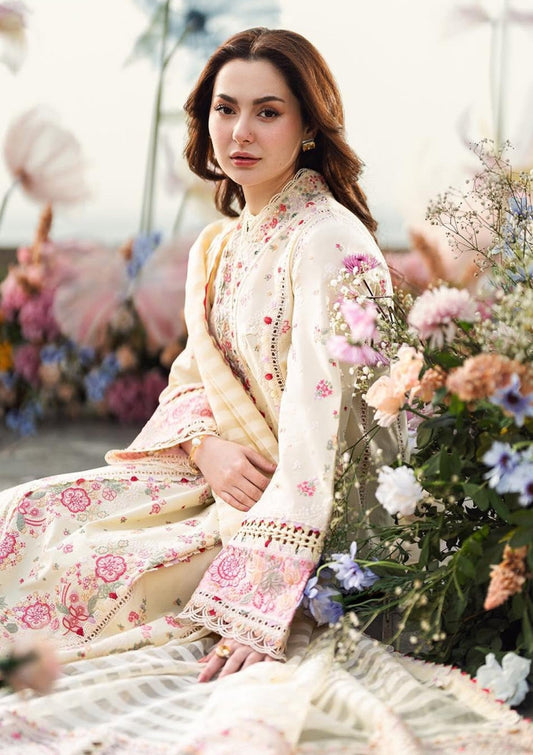 NF-343 Qalamkar by Hania Luxury Embroidered Lawn 3PC