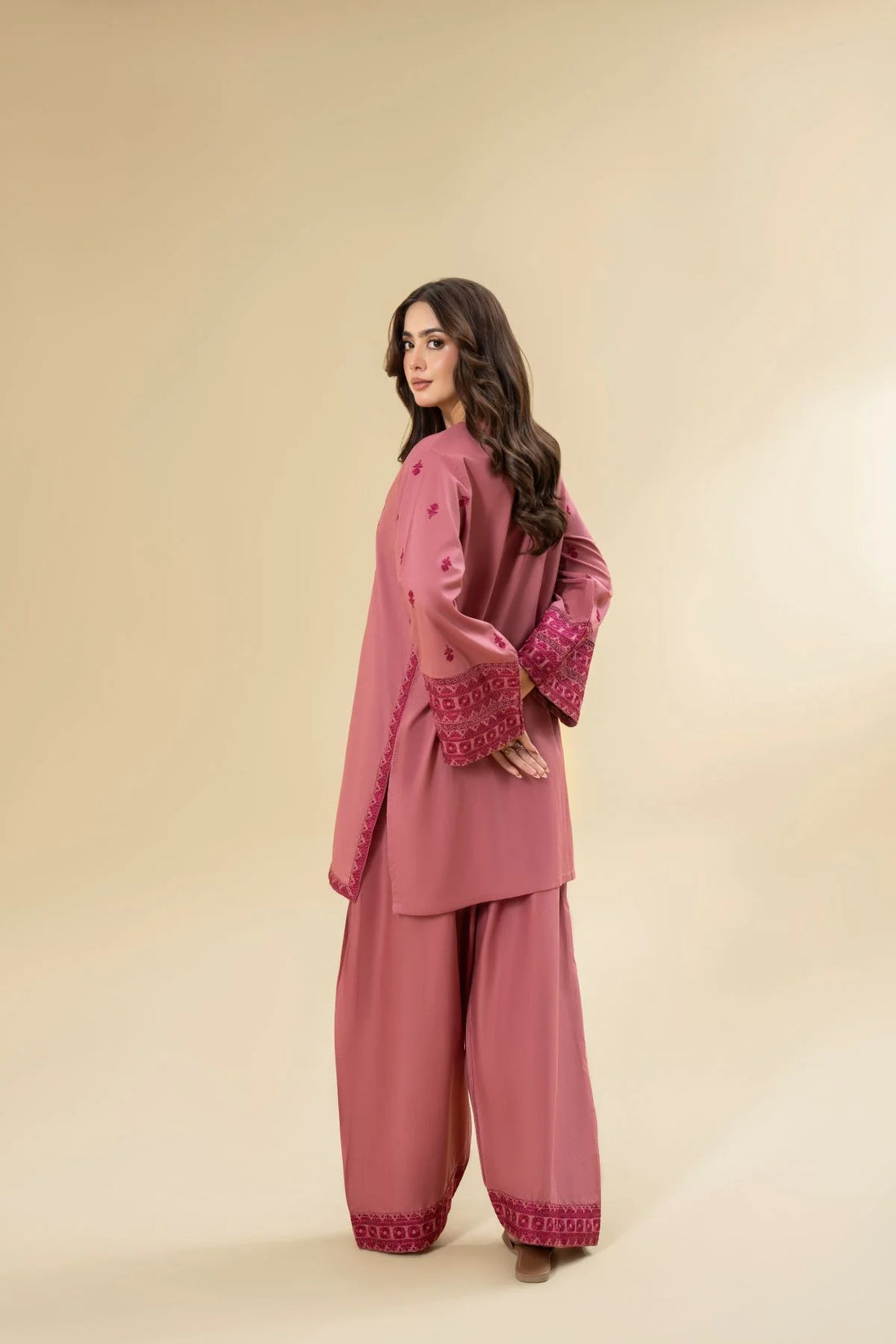 NF-302 Garnet Embroidered Lawn 2PC