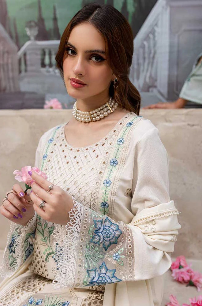 NF-344 Qalamkar Hot Selling Luxury Embroidered Lawn 3PC