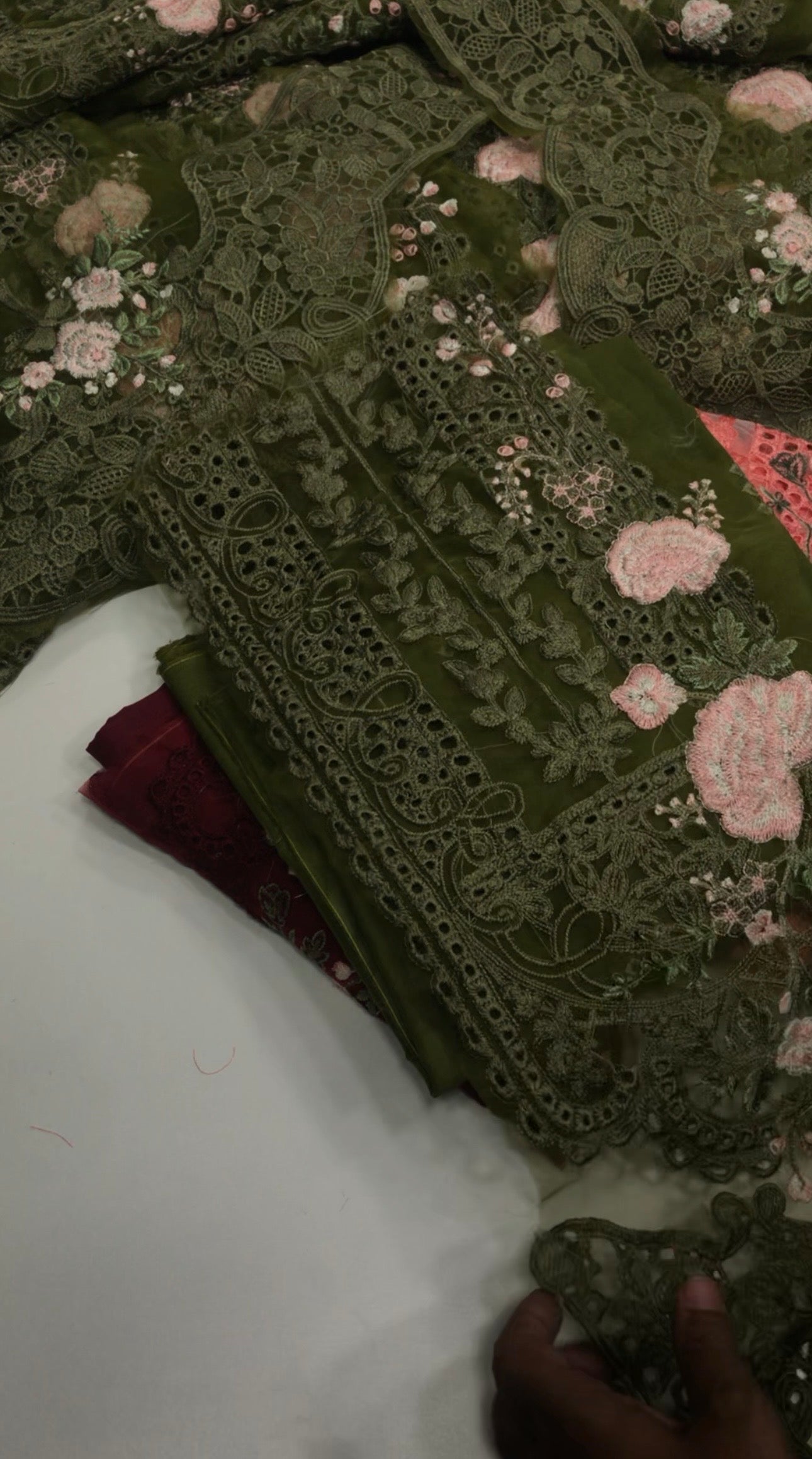 Maria B luxury Embroidered Lawn with full accessories Lawn 2PC