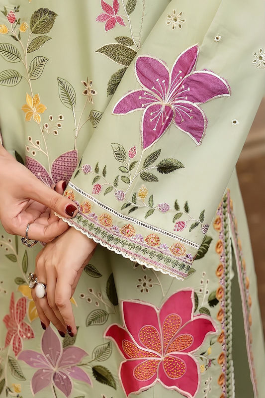 NF-1836 Aneelas Luxury Embroidered Lawn 3Pc