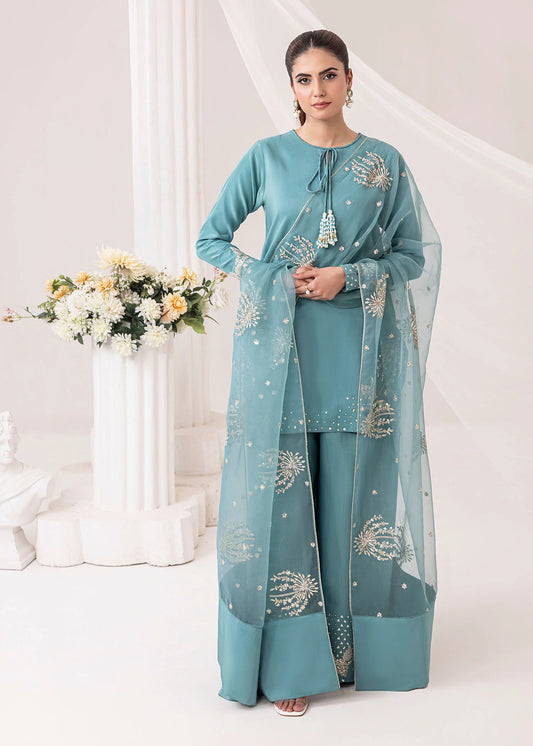 NF-845 Deepak Perwani Luxury Embroidered Lawn 3PC