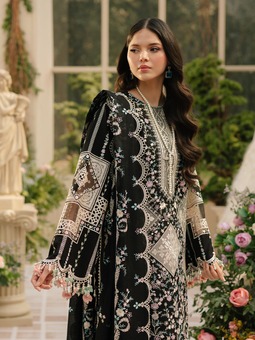 Binilyas Luxury Embroidered Danak 3PC