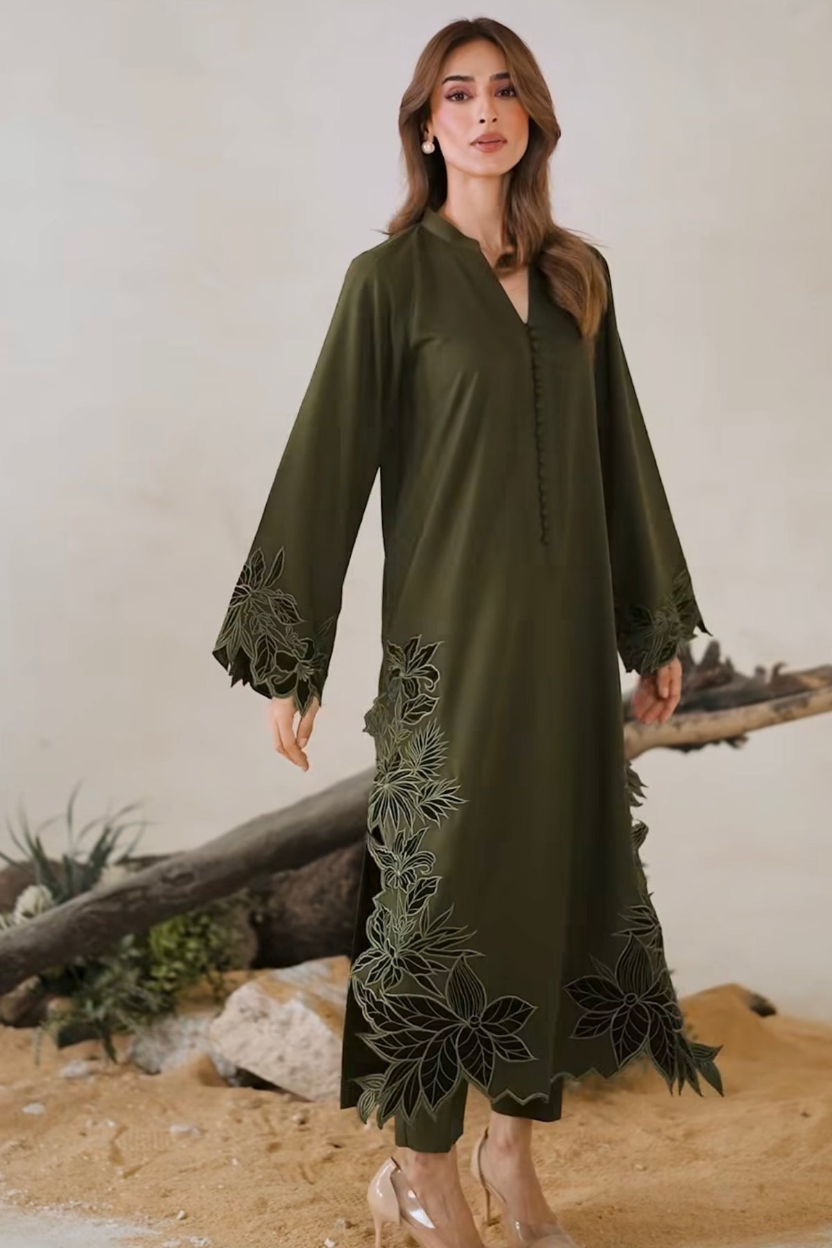 NF-110 Vintage Luxury Embroidered Danak 2Pc
