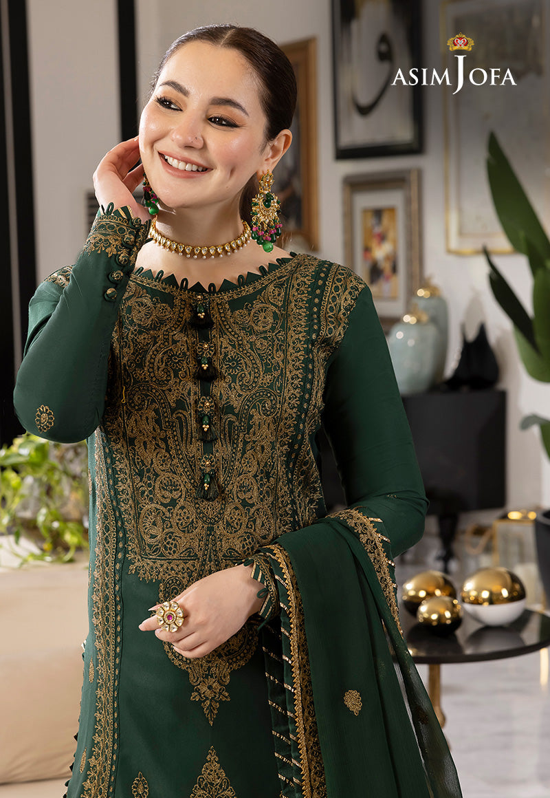 NF-716 Asim jofa Embroidered Lawn 2PC