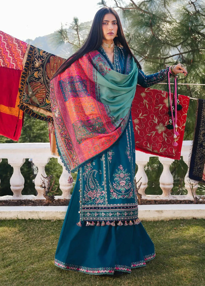 NF-121 hussain Rehar luxury Embroidered Lawn 3PC