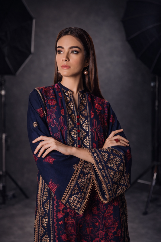 NF-301 Bareeze Luxury Partywear Embroidered Lawn 2PC
