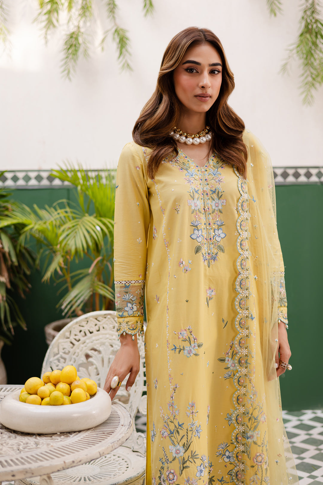 NF-856 Batik Luxury Embroidered Lawn with Ready to wear Dubata 3PC