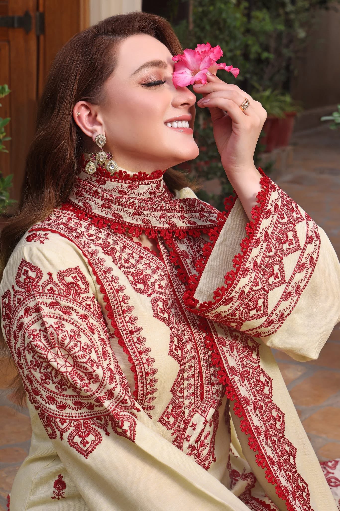 NF-745 Aneelas Winter Special Ready to wear Shawl 3PC