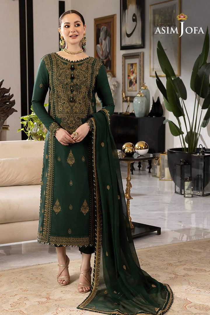NF-716 Asim jofa Embroidered Lawn 2PC