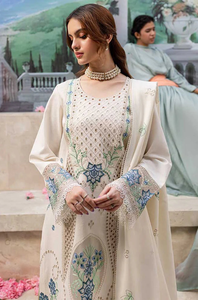 NF-344 Qalamkar Hot Selling Luxury Embroidered Lawn 3PC