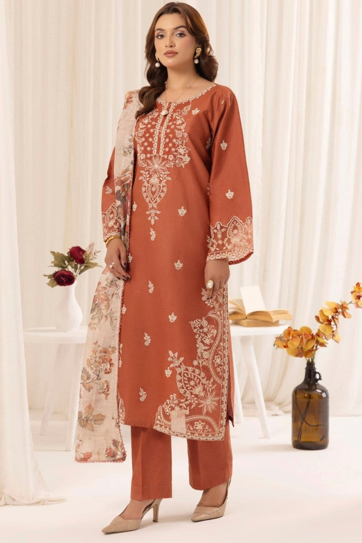 NF-329 Mohagni Luxury Embroidered lawn 3PC