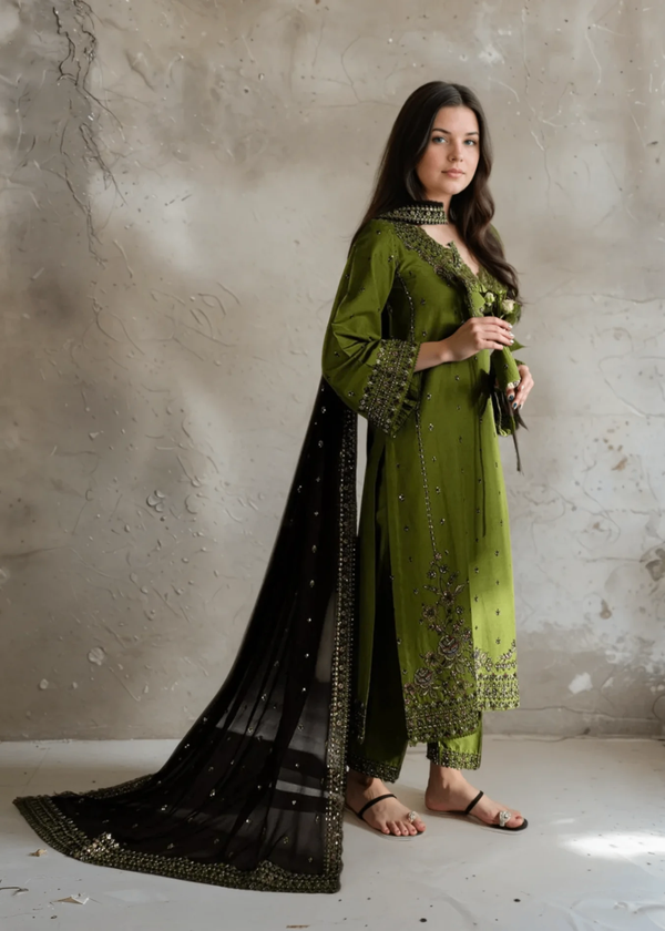 NF-4156 Mushq Luxury Embroidered Lawn 3PC
