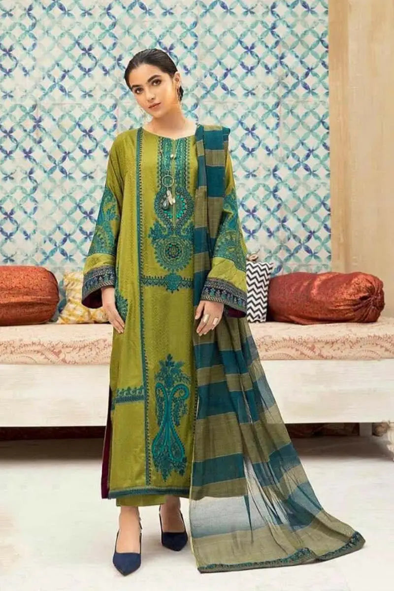 Maria B luxury Embroidered Danak 3PC