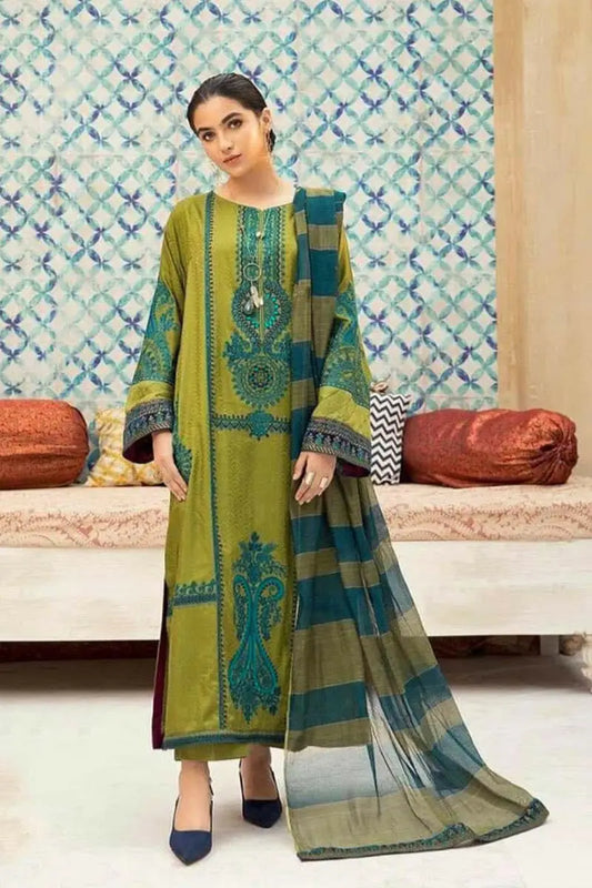 Maria B luxury Embroidered Danak 3PC