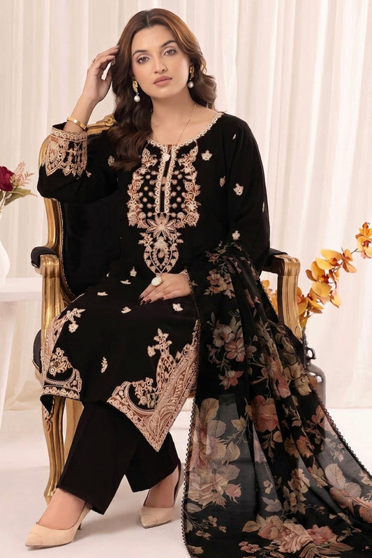 NF-101 Mohagani Luxury Embroidered Danak 3PC