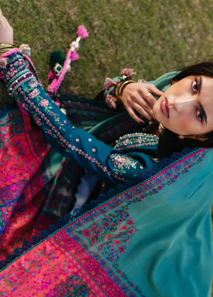 NF-121 hussain Rehar luxury Embroidered Lawn 3PC