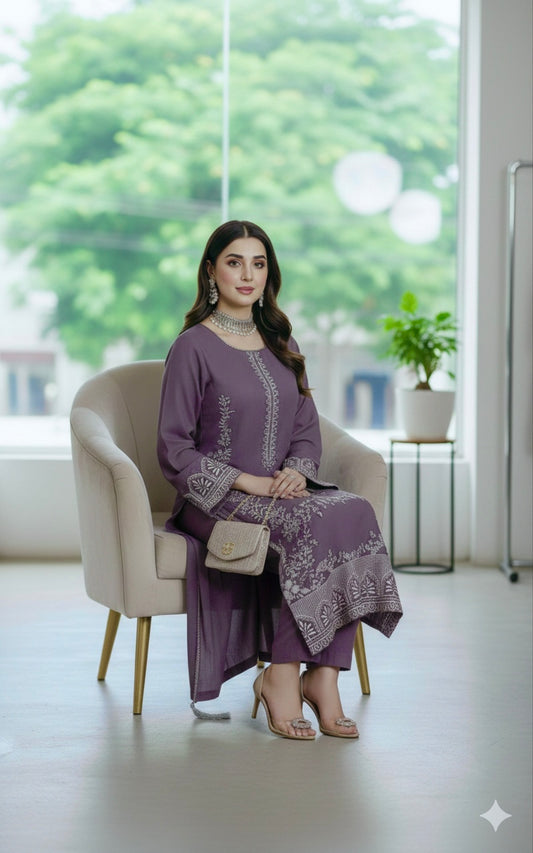 NF-326 Zarkash Most trending lawn 3PC