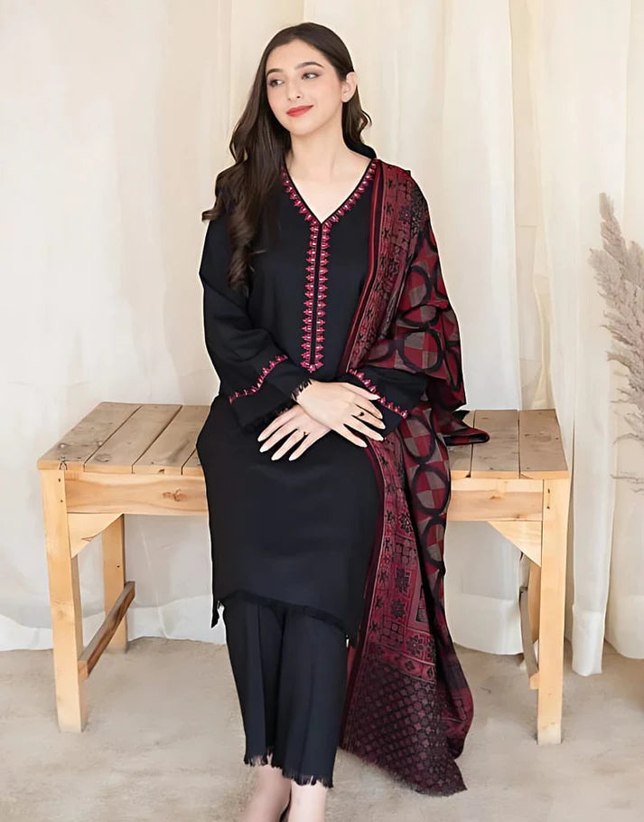 NF-122 Dyot Luxury Embroidered Danak 3PC