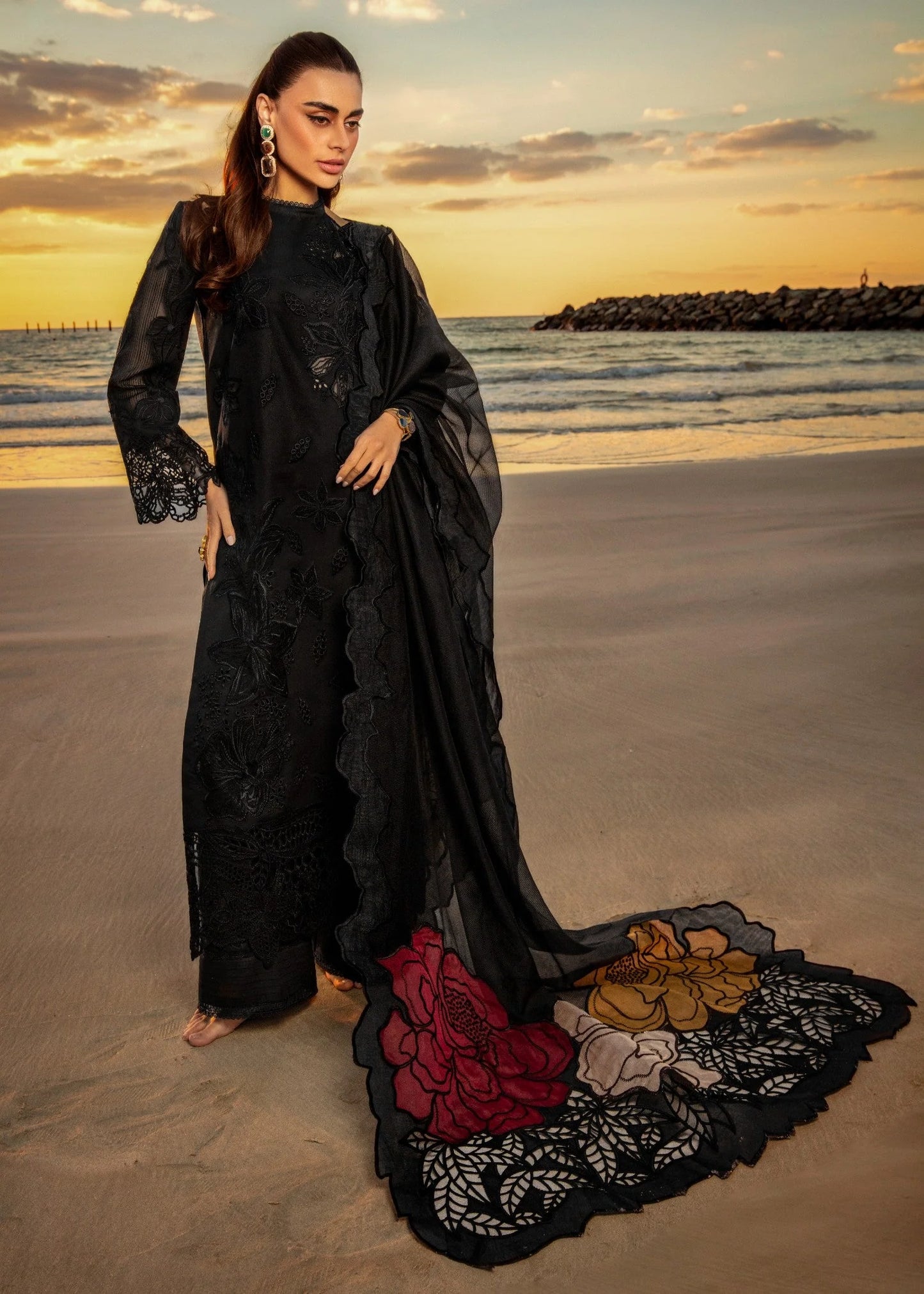 NF-349 RangRasiya Luxury Eid Special Ready to Wear Dubata Lawn 3PC