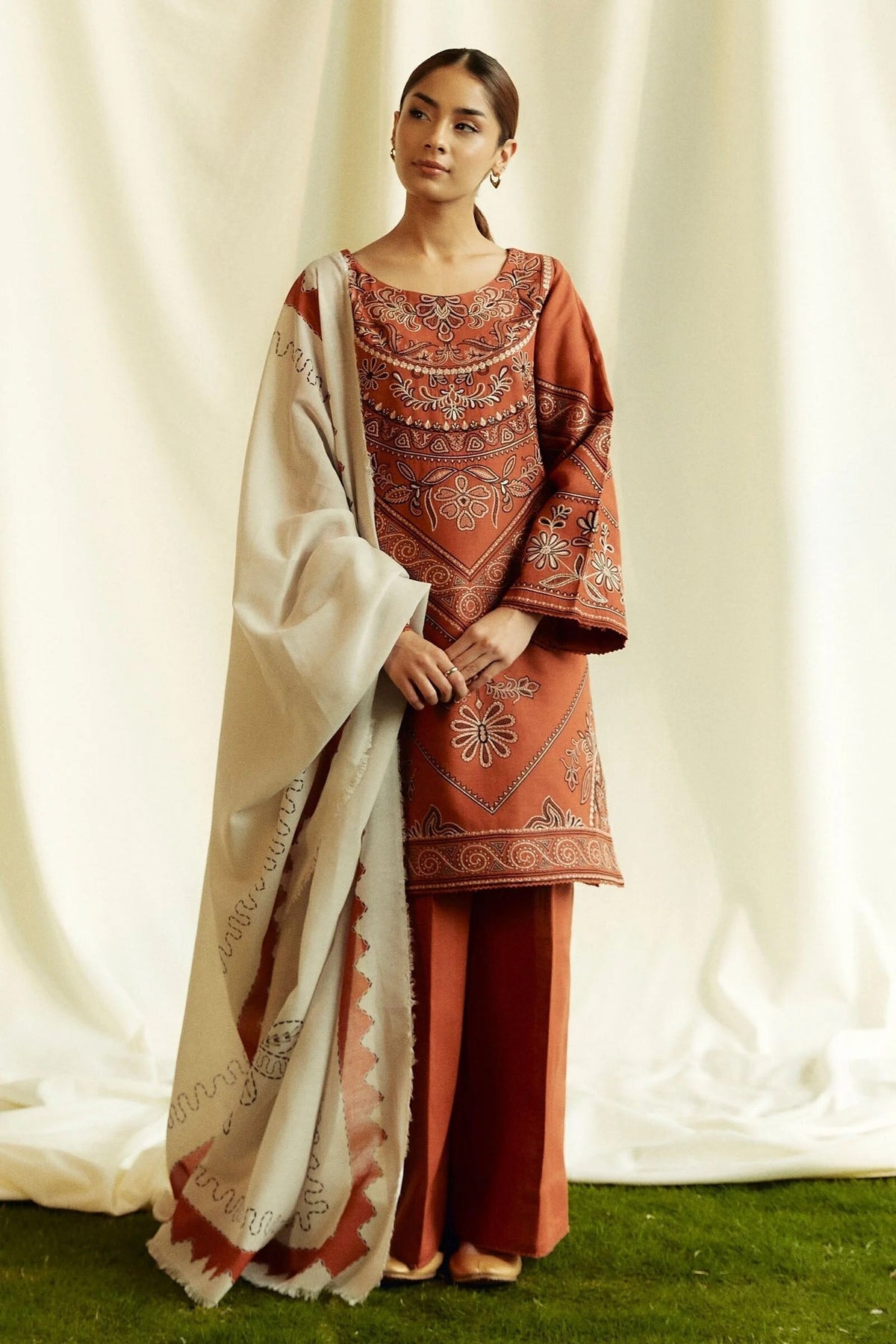 NF-415 Coco by ZaraShahjhan Luxury Winter Special 3Pc