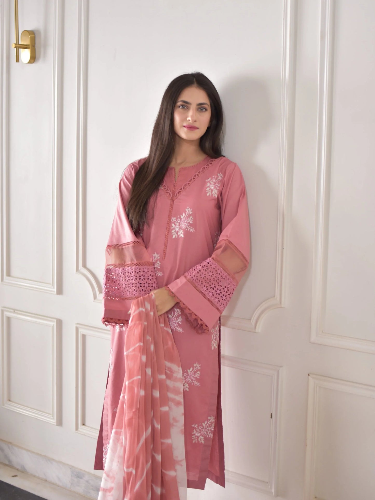 NF-5272 Hussain rehar luxury Embroidered Lawn 3PC