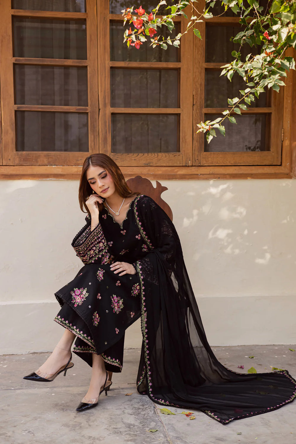 NF-819 Batik Most Demand Embroidered Lawn 3PC