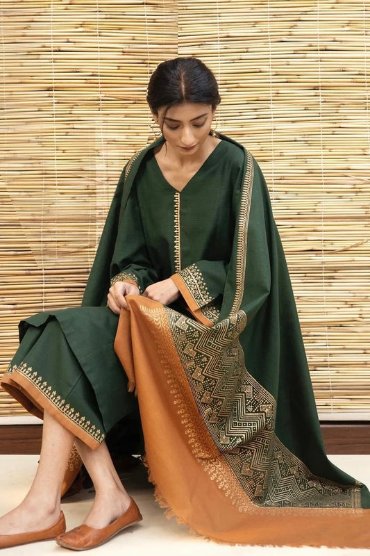 NF-123 Dyot Luxury Embroidered Winter 3Pc