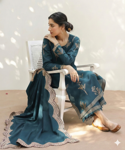 NF-1807 Mahrani Luxury with Ready to Wear Dubata Lawn 3PC