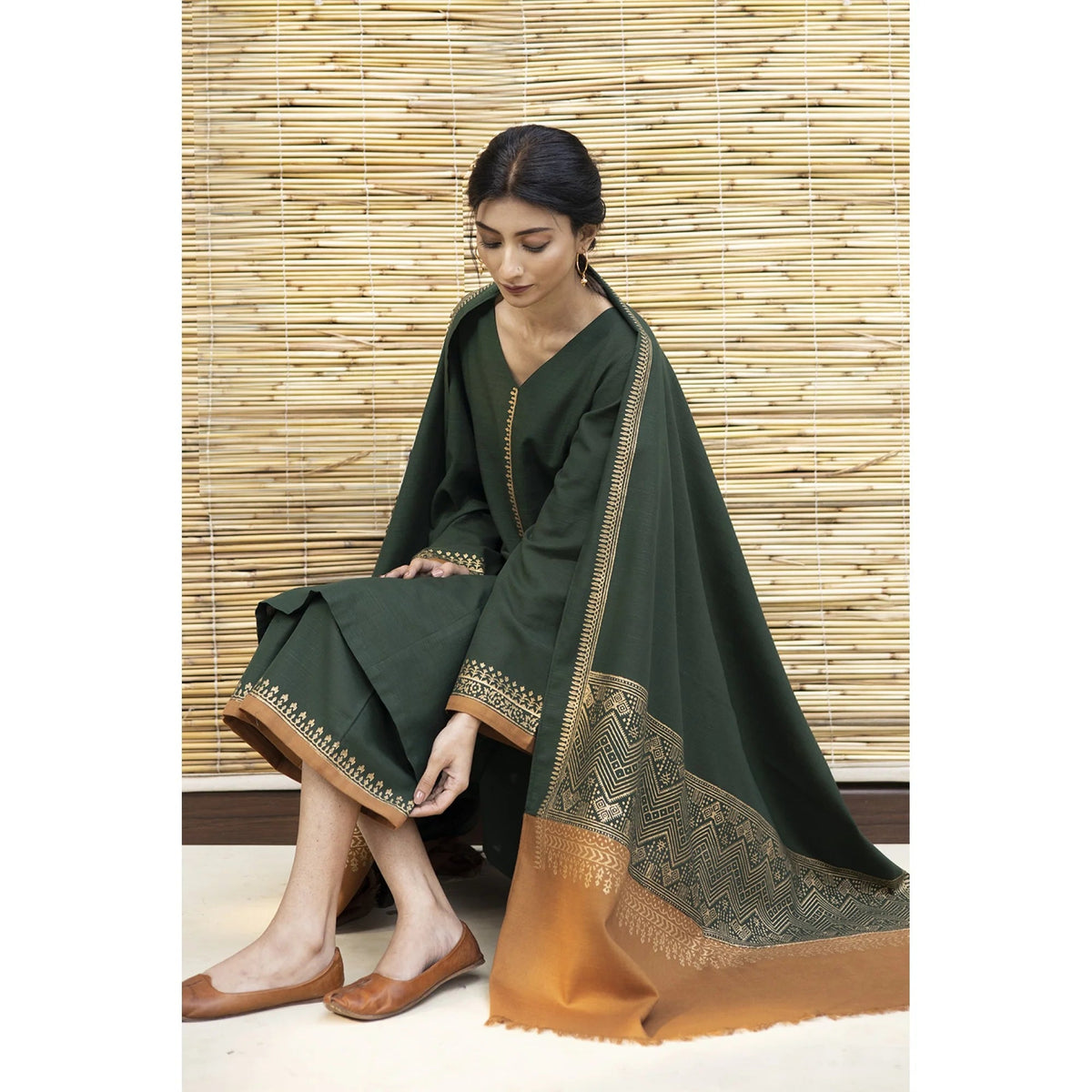NF-123 Dyot Luxury Embroidered Winter 3Pc