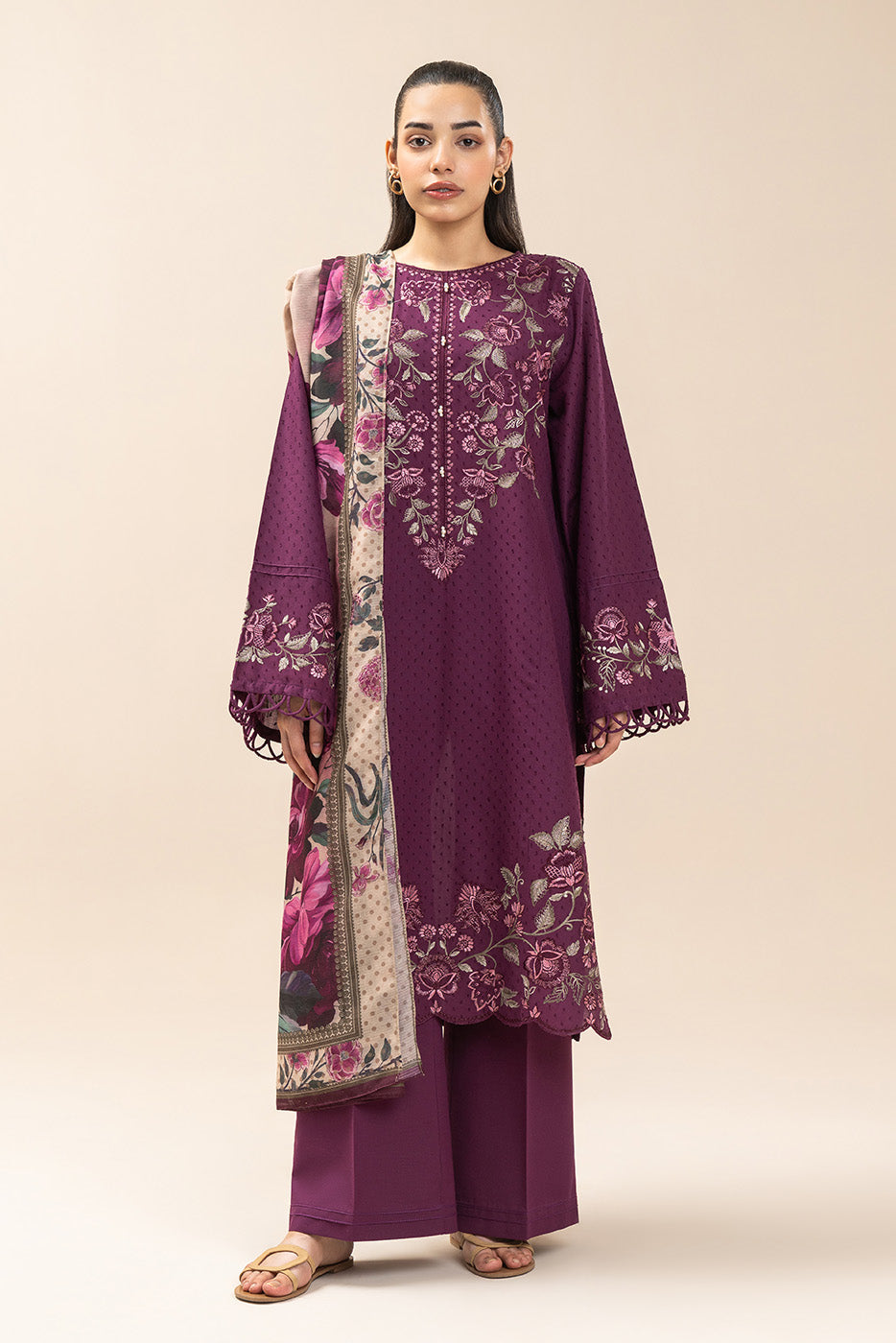 NF-404 Beachtree Luxury Embroidered Winter 3PC