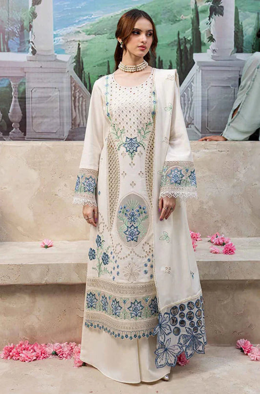 NF-344 Qalamkar Hot Selling Luxury Embroidered Lawn 3PC