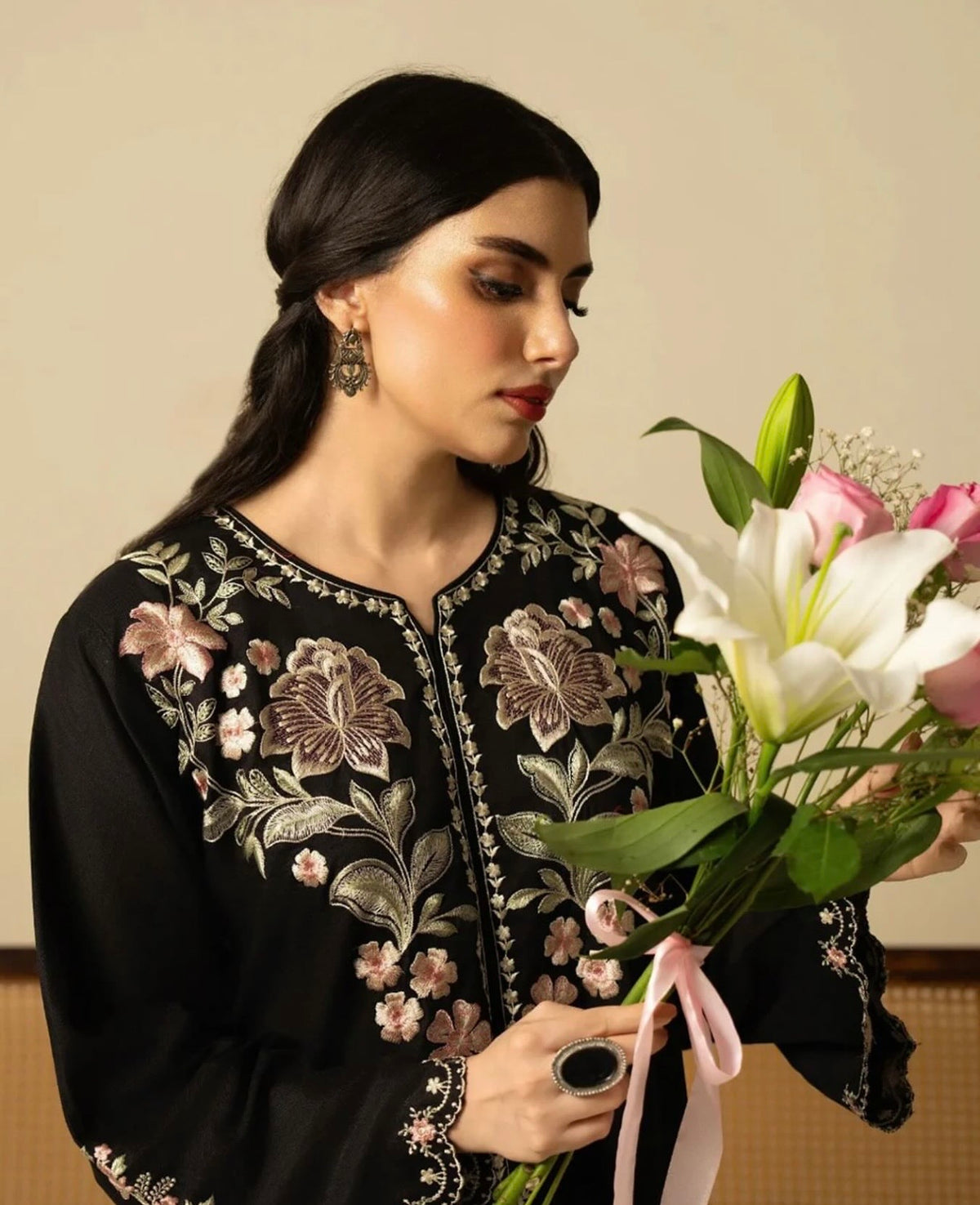 NF-106 Safora Luxury Embroidered Danak 2PC