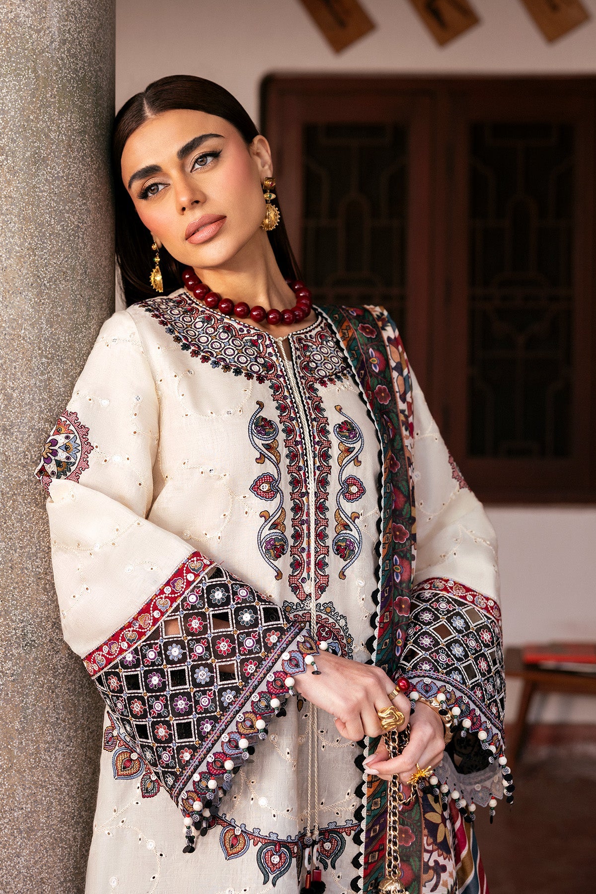 NF-857 Jazmin Luxury Embroidered Lawn 3PC