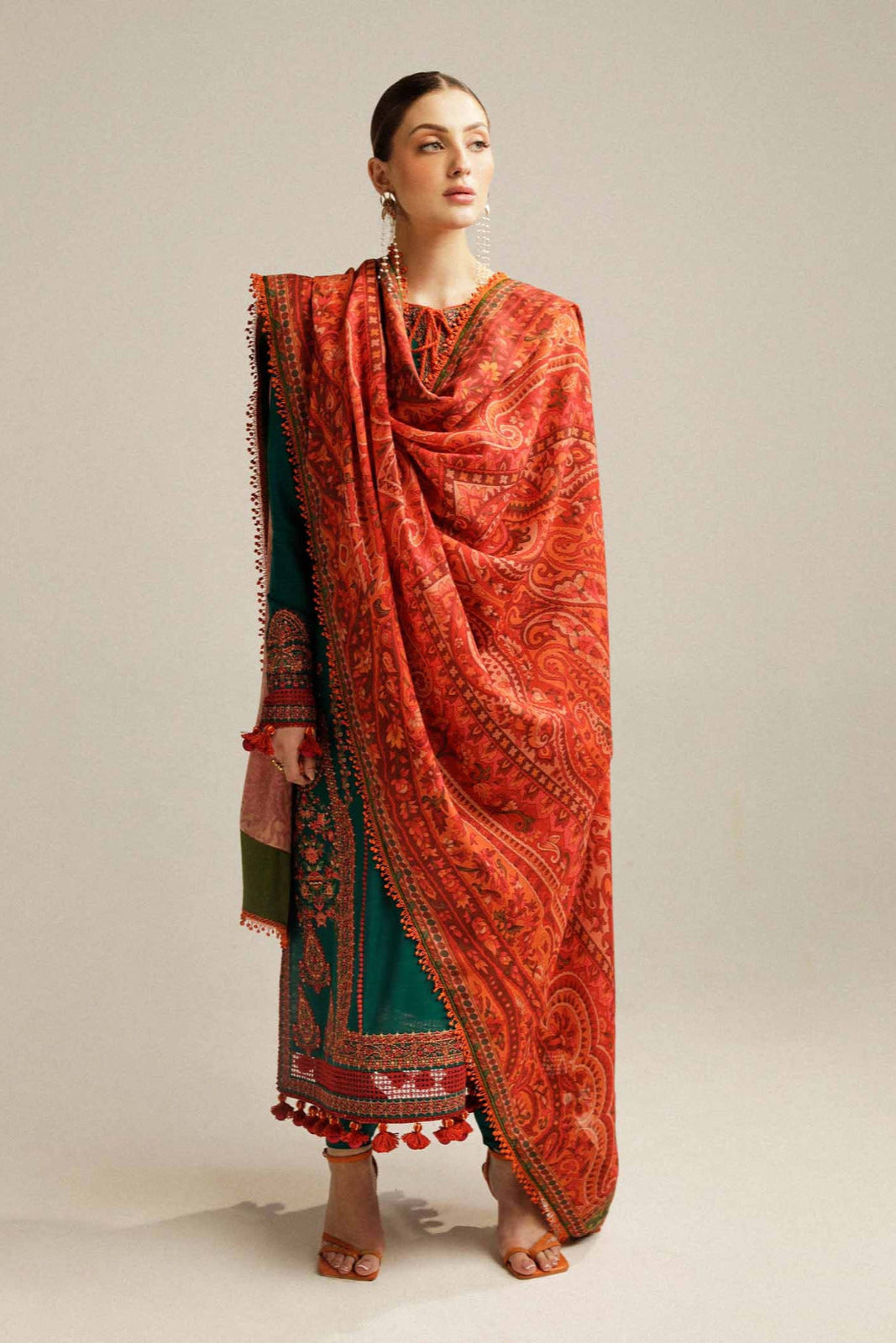 NF-323 Hussain Rehar Trending Hit Code Lawn 3PC