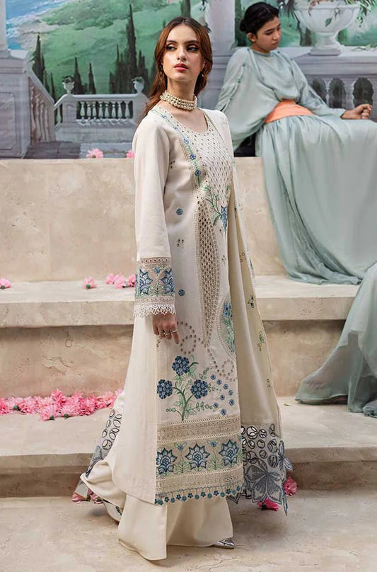 NF-344 Qalamkar Hot Selling Luxury Embroidered Lawn 3PC