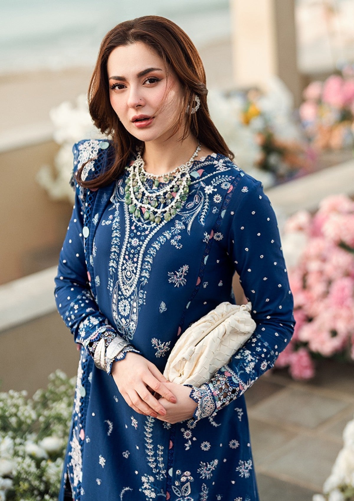 Qalamkar by Hania Embroidered 3PC