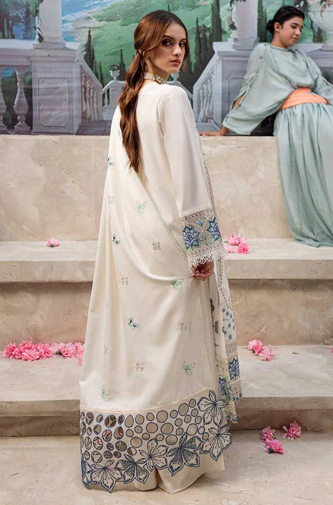 NF-344 Qalamkar Hot Selling Luxury Embroidered Lawn 3PC