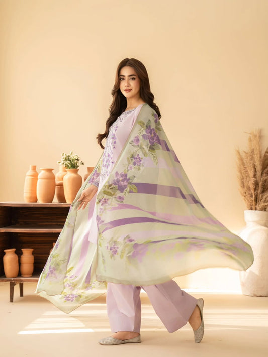 Sapphire Luxury Embroidered Danak 3PC