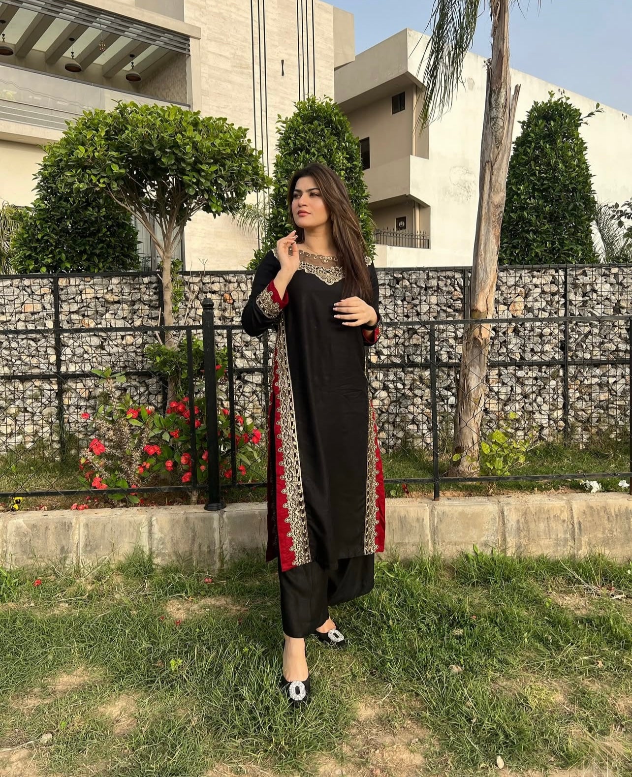 NF-1823 Aneelas Top trending Embroidered Lawn 2PC