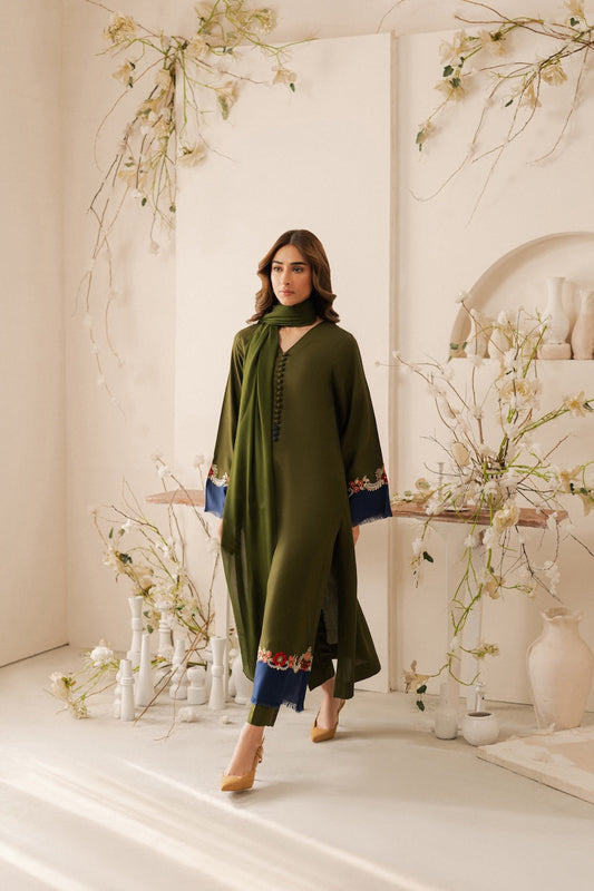 NF-121 Vintage Embroidered Danak 3Pc