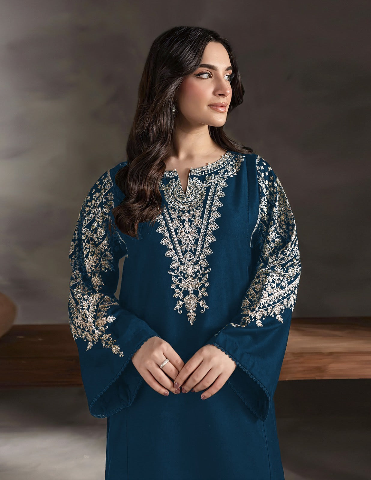 NF-321 Batik Party Wear Lawn -2PC