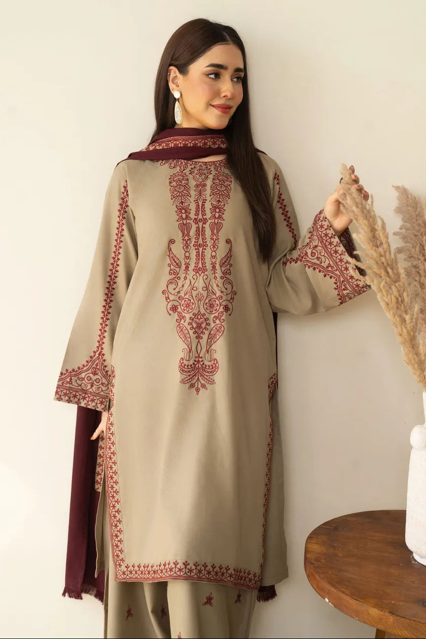 NF-313 Baroque Top Trending Embroidered Lawn 3PC
