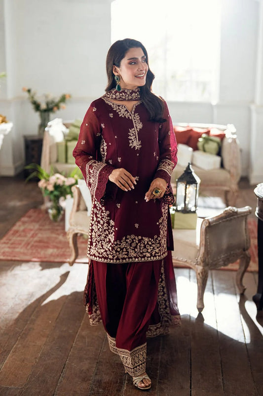 NF-716 Azure by Ayza Khan Luxury Embroidered Lawn 2PC