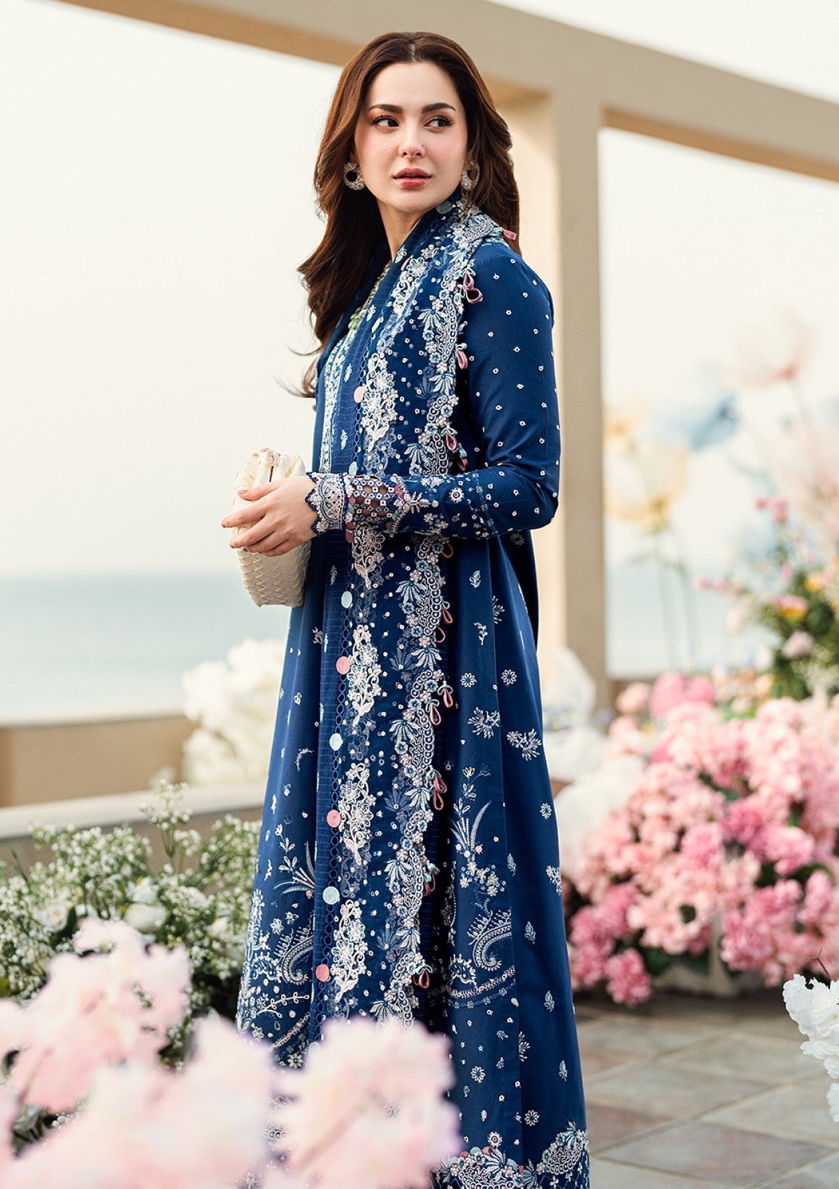 Qalamkar by Hania Embroidered 3PC