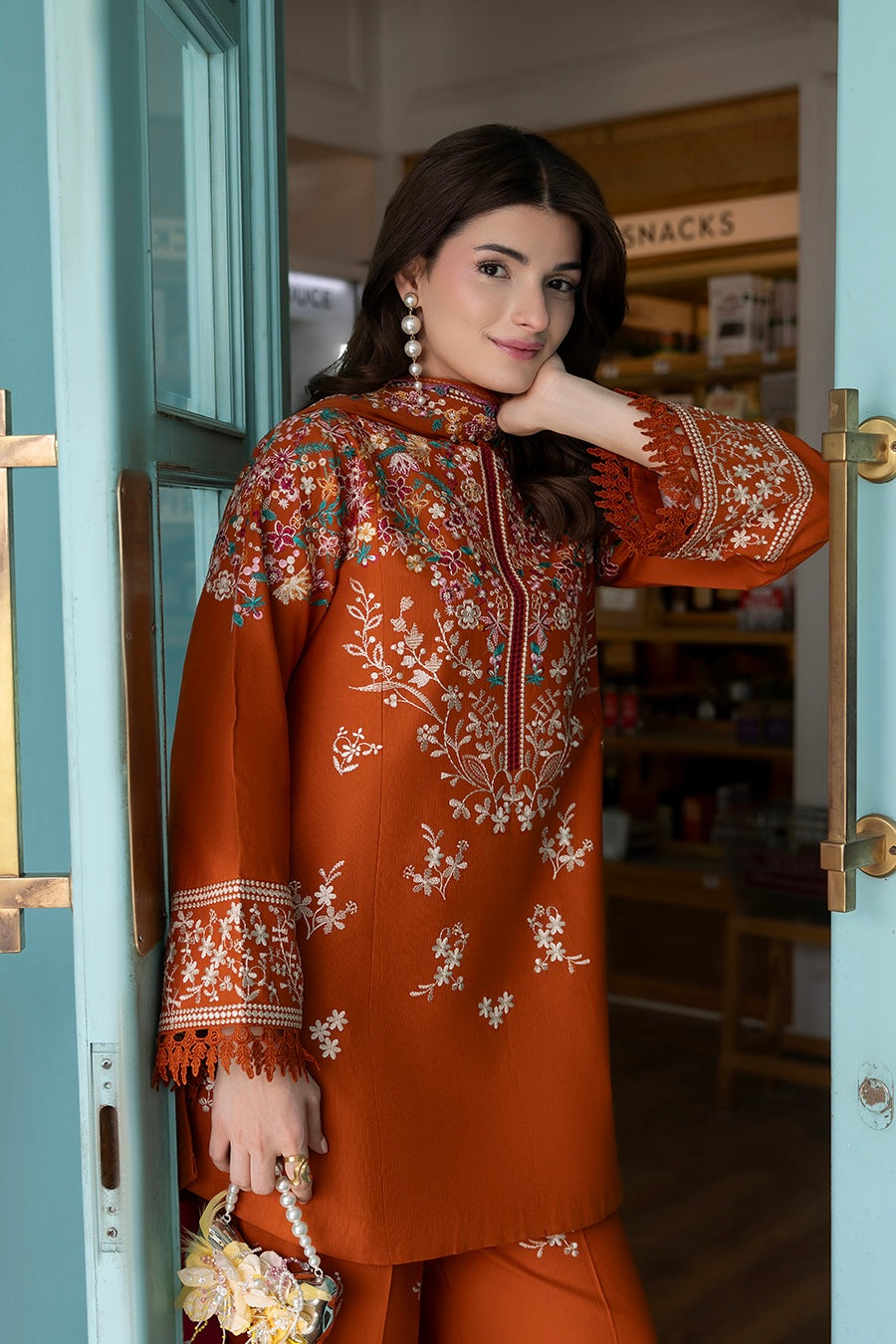 Batik Luxury Embroidered with Emb Shawl Danak 3PC
