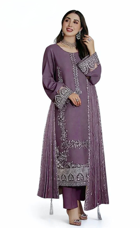 NF-326 Zarkash Most trending lawn 3PC