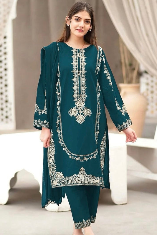 NF-304 Umza Luxury Embroidered Lawn 2PC