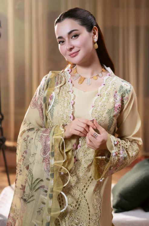 NF-801 Jade by Hania Luxury Chickenkari Special 3PC