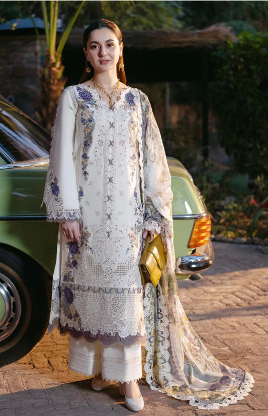 NF-802 Jade by Hania Chickenkari Special Lawn 3PC